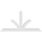 Ekena Millwork Richland Architectural Grade PVC Gable Bracket, 96"W x 48"H x 6"D x 6"F, 12/12 Pitch GBP096X48X0606RIC00 - alternate 3